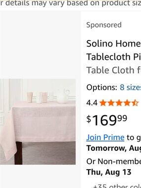 Pink-Look Tablecloth - pastel.  Gingham.